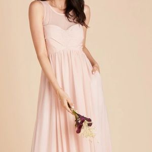 Birdy Grey Ryan Formal Dress in Pale Blush with Pockets